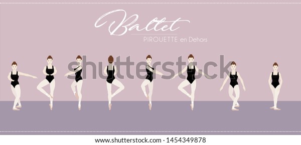 Ballet Pirouette en\
dehors step by step