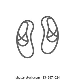 ballet pointe icon vector