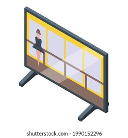 Ballet room icon. Isometric of Ballet room vector icon for web design isolated on white background