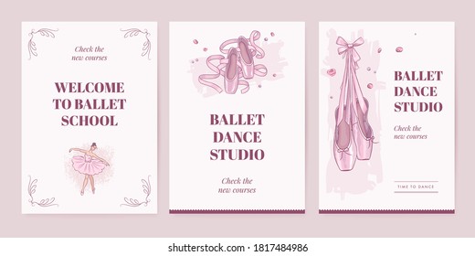 Ballet School Poster Design Template