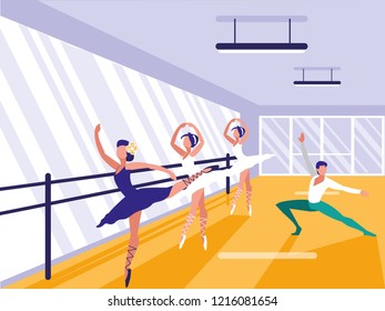 ballet school scene icon