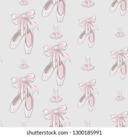 patterned ballet shoes