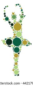 ballet shape vector design by color point