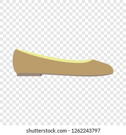Ballet shoe icon. Flat illustration of ballet shoe vector icon for web design
