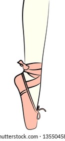 Ballet shoe - illustration