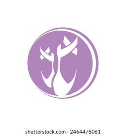 ballet shoes abstract logo symbol