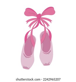 ballet shoes design over white