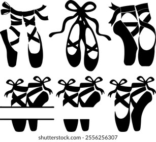 Ballet Shoes digital designs for printing or cutting