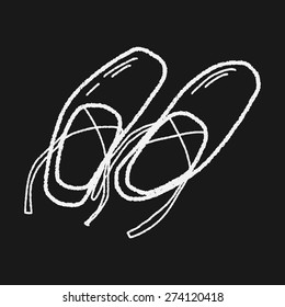 ballet shoes doodle