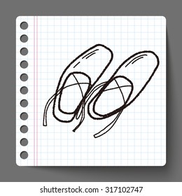 ballet shoes doodle