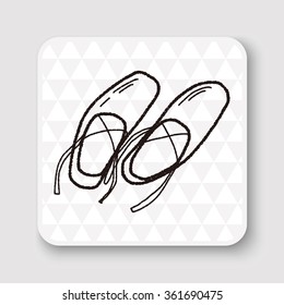 ballet shoes doodle