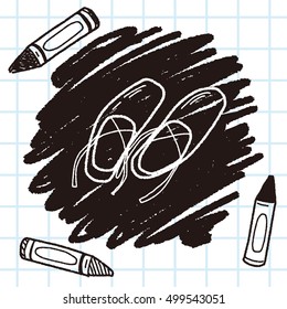 ballet shoes doodle