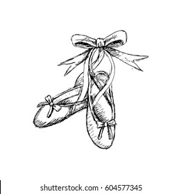 Ballet shoes doodle