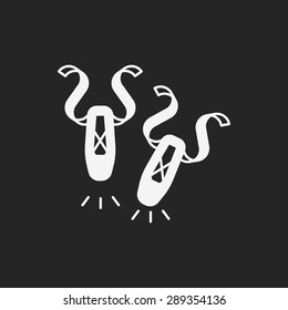 Ballet shoes icon