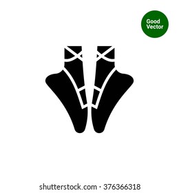 Ballet shoes icon