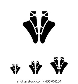 Ballet shoes icon