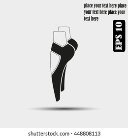 Ballet shoes icon