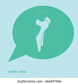 Ballet shoes icon