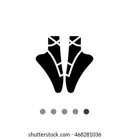 Ballet shoes icon