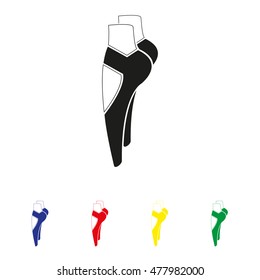 Ballet shoes icon