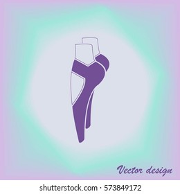 Ballet shoes icon