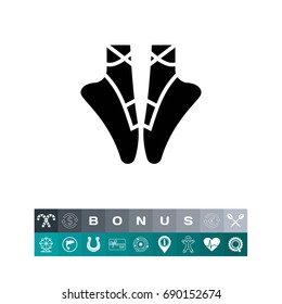 Ballet shoes icon