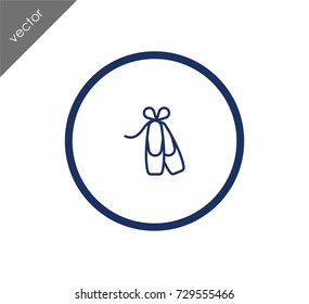 Ballet shoes icon