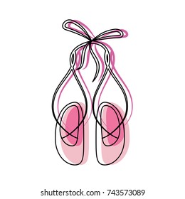 ballet shoes icon