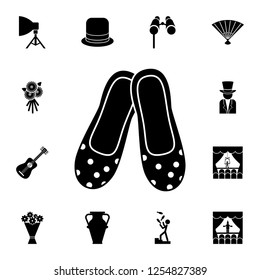 ballet shoes icon. Detailed set of theater icons. Premium graphic design. One of the collection icons for websites, web design, mobile app