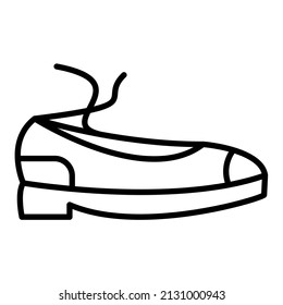 Ballet Shoes icon vector image. Can also be used for web apps, mobile apps and print media.