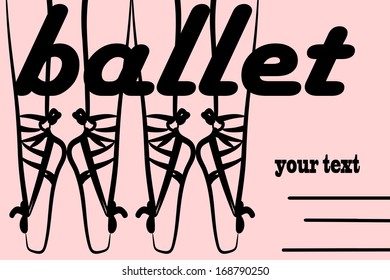 Ballet shoes, illustration