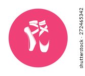 Ballet shoes. Vector illustration.