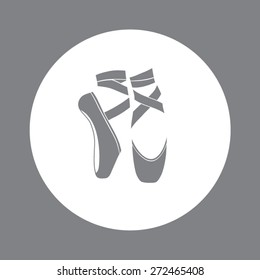 Ballet Shoes. Vector Illustration.