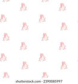 Ballet shoes vector seamless pattern, background, wallpaper, print, textile, fabric, wrapping paper, packaging design