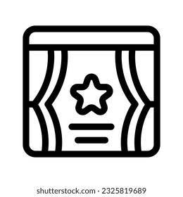 Ballet Show Icon Vector Symbol Design Illustration