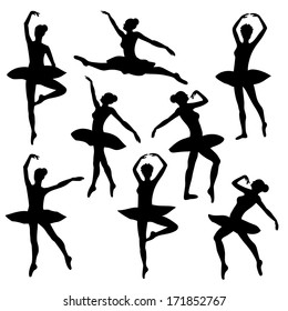 ballet silhouette ballerina dancer figure 