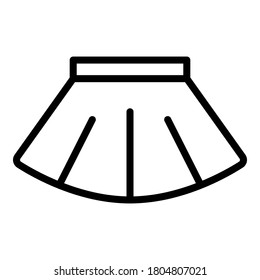 Ballet skirt icon. Outline ballet skirt vector icon for web design isolated on white background