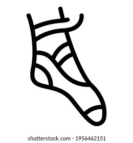 Ballet sport icon. Outline ballet sport vector icon for web design isolated on white background