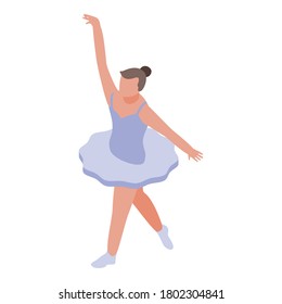 Ballet stage icon. Isometric of ballet stage vector icon for web design isolated on white background