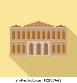 Ballet theater icon. Flat illustration of ballet theater vector icon for web design