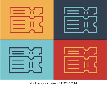 Plantilla de logotipo de entradas para ballet, sencillo icono plano de ballet, arte, teatro