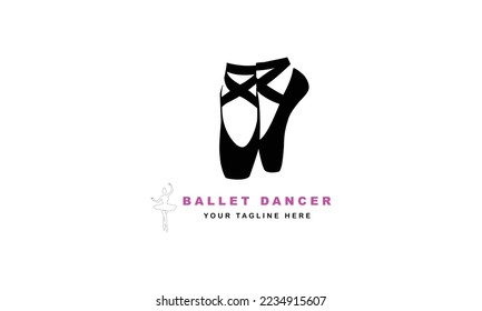 Ballet women dancer professional creative minimal simple minimalist logo design