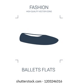 ballets flats icon. high quality filled ballets flats icon on white background. from fashion collection flat trendy vector ballets flats symbol. use for web and mobile