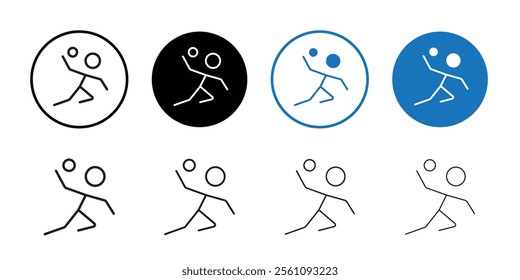 Balling icon Flat line symbol
