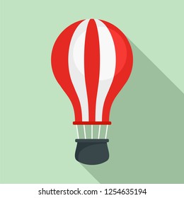 Ballon air icon. Flat illustration of ballon air vector icon for web design