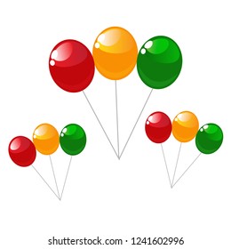 Ballon birthday vector icon vector illustration