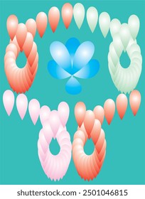 ballon decoration colorfull 300 dpi