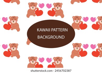 ballon heart red color pattern design. for newborn apparel, textiles and wallpaper Vector illustration