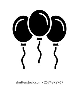 ballon icon color editable on white background