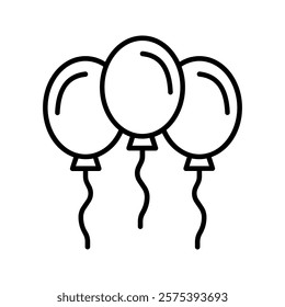 ballon icon color editable on white background